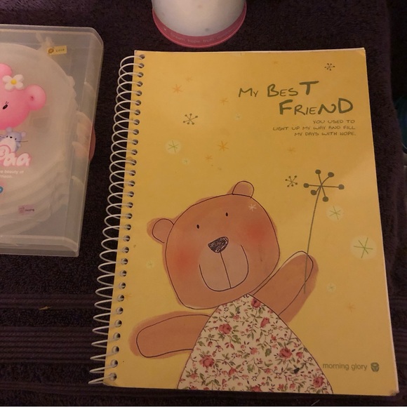 Morning Glory Bear 3 Pc Lot. Bank CD Case & book - Picture 2 of 10